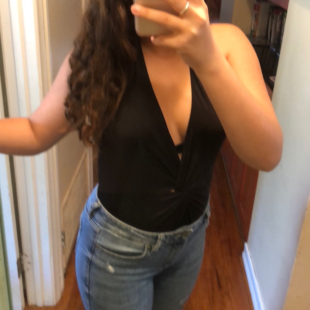 black bodysuit